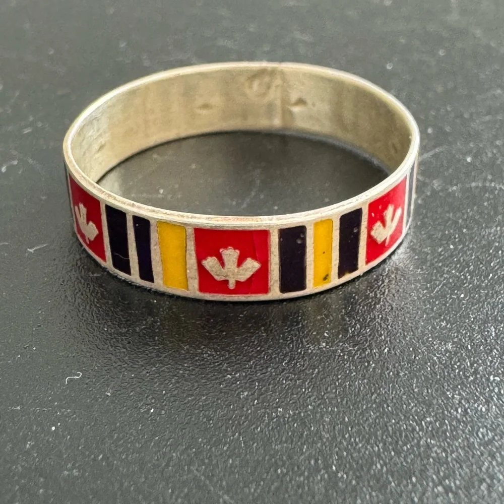 925 Sterling Men’s Enamel Band Ring